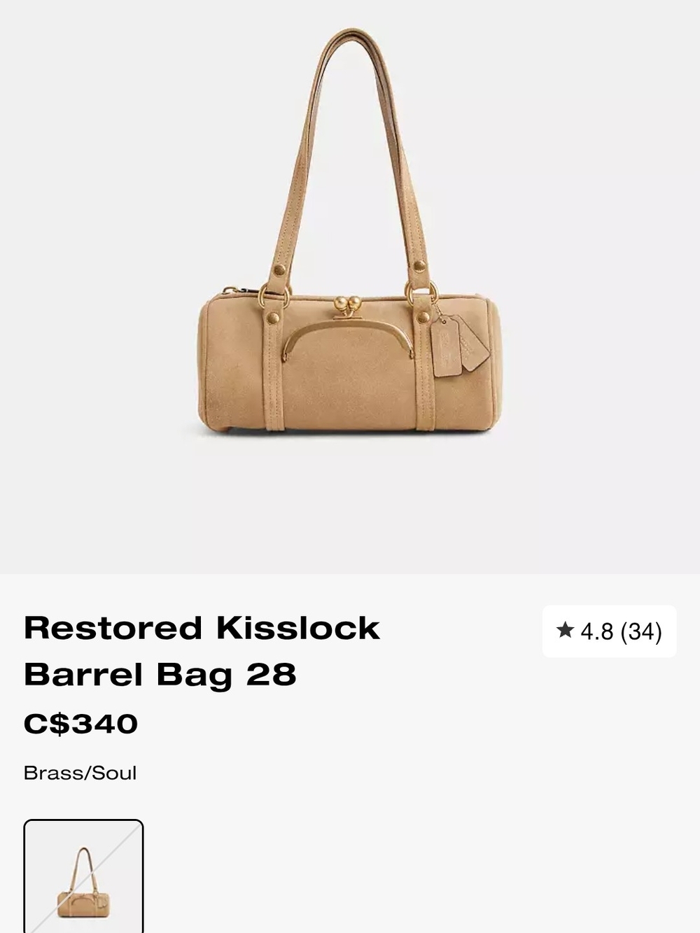 Kisslock Barrel Bag 28 – SOUL